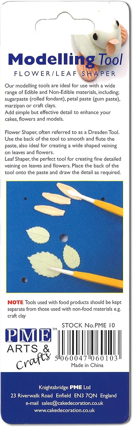 PME Flower & Leaf Modeling Tool #10 - Craft Decoration Maker