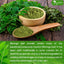 Polvo de hoja de moringa premium, 100 % natural y puro, sin aditivos, sin gluten, sin azúcar, vegano. 