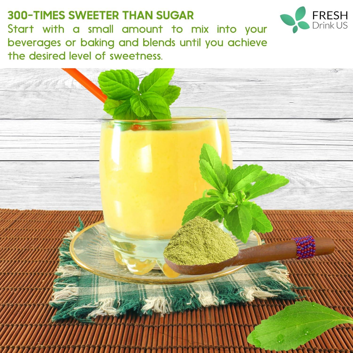 Stevia Leaf, Whole Dried Leaves, Tea Bags, Powder, 100% Natural and Pure from Stevia Leaves. Sugar Substitute for Tea, Coffee. Loose Leaf Stevia Herbal Tea. Zero Calorie Sweetener. No Sugar, No Caffeine, No Gluten, Vegan. - Korvel