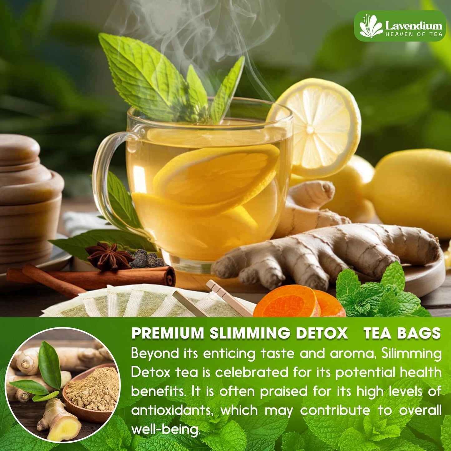 Caffeine-Free Herbal Tea with Chamomile, Hibiscus & Ginger