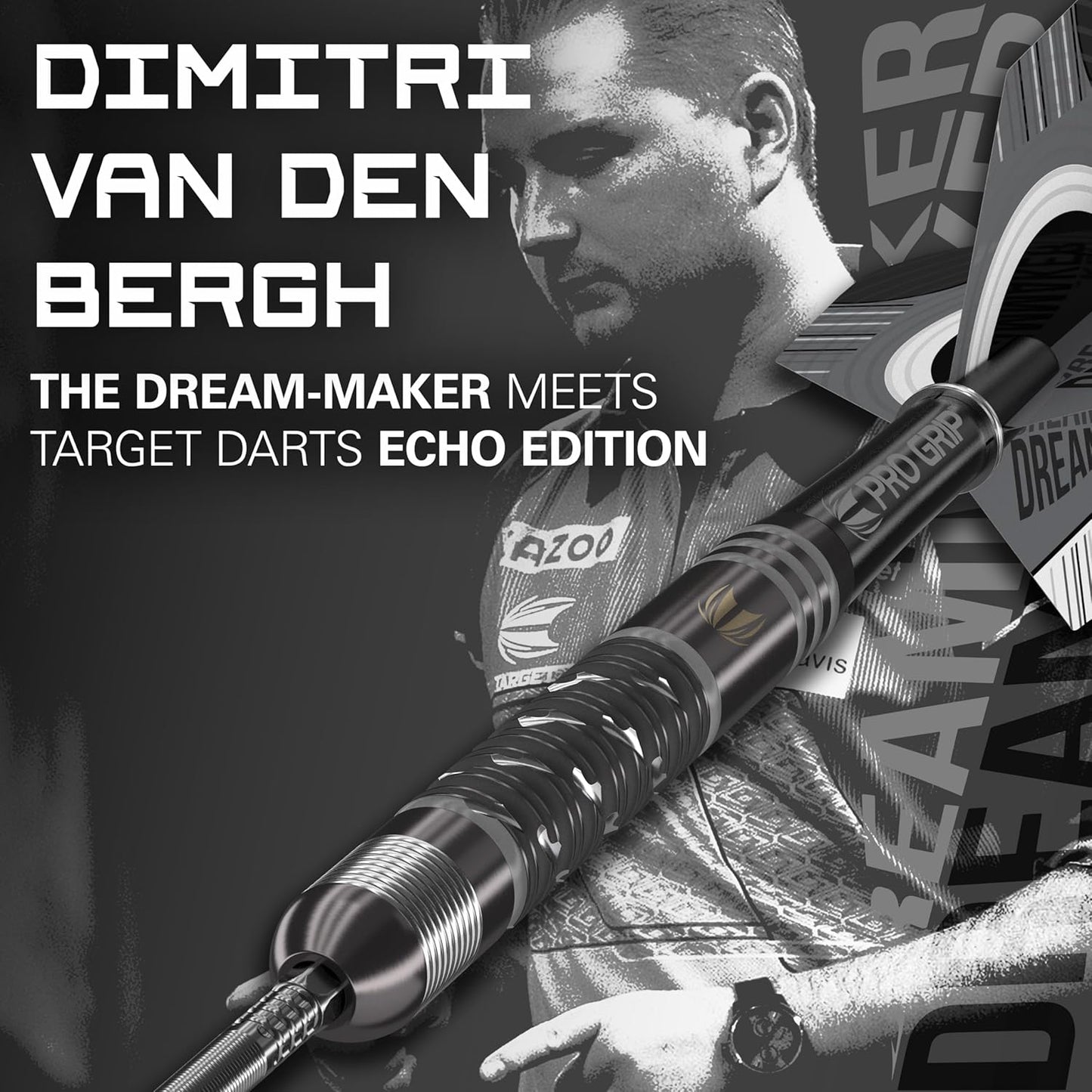 Dimitri Van Den Bergh Signature 90% Tungsten Steel Tip Darts - Korvel