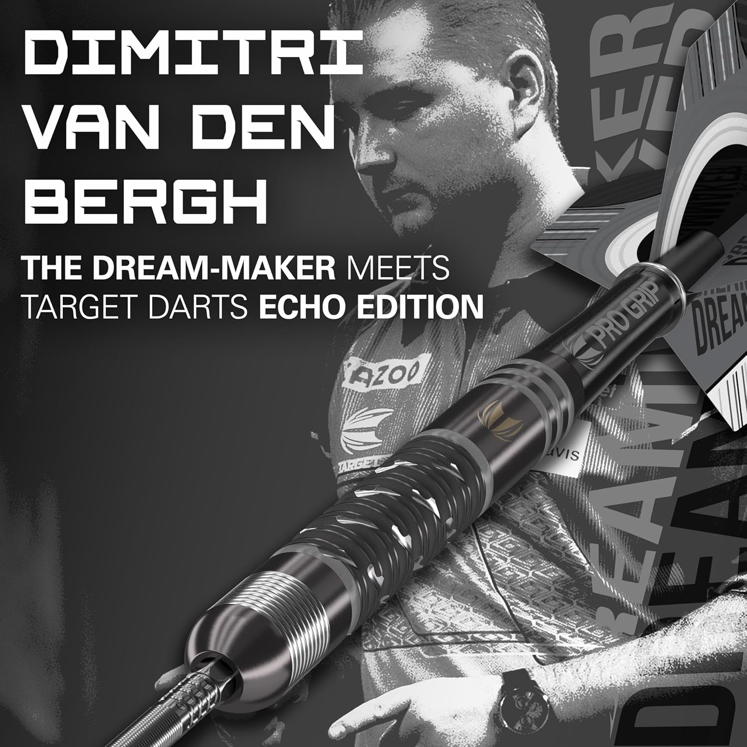 Dimitri Van Den Bergh Signature 90% Tungsten Steel Tip Darts - Korvel