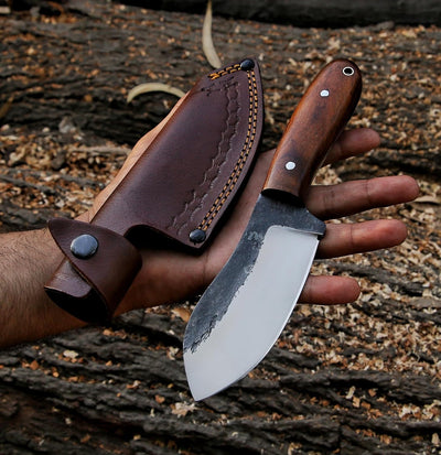 RidgeHunter Tactical Survival Knife – 9-Inch High-Carbon Blade with Premium Rosewood Handle - Korvel