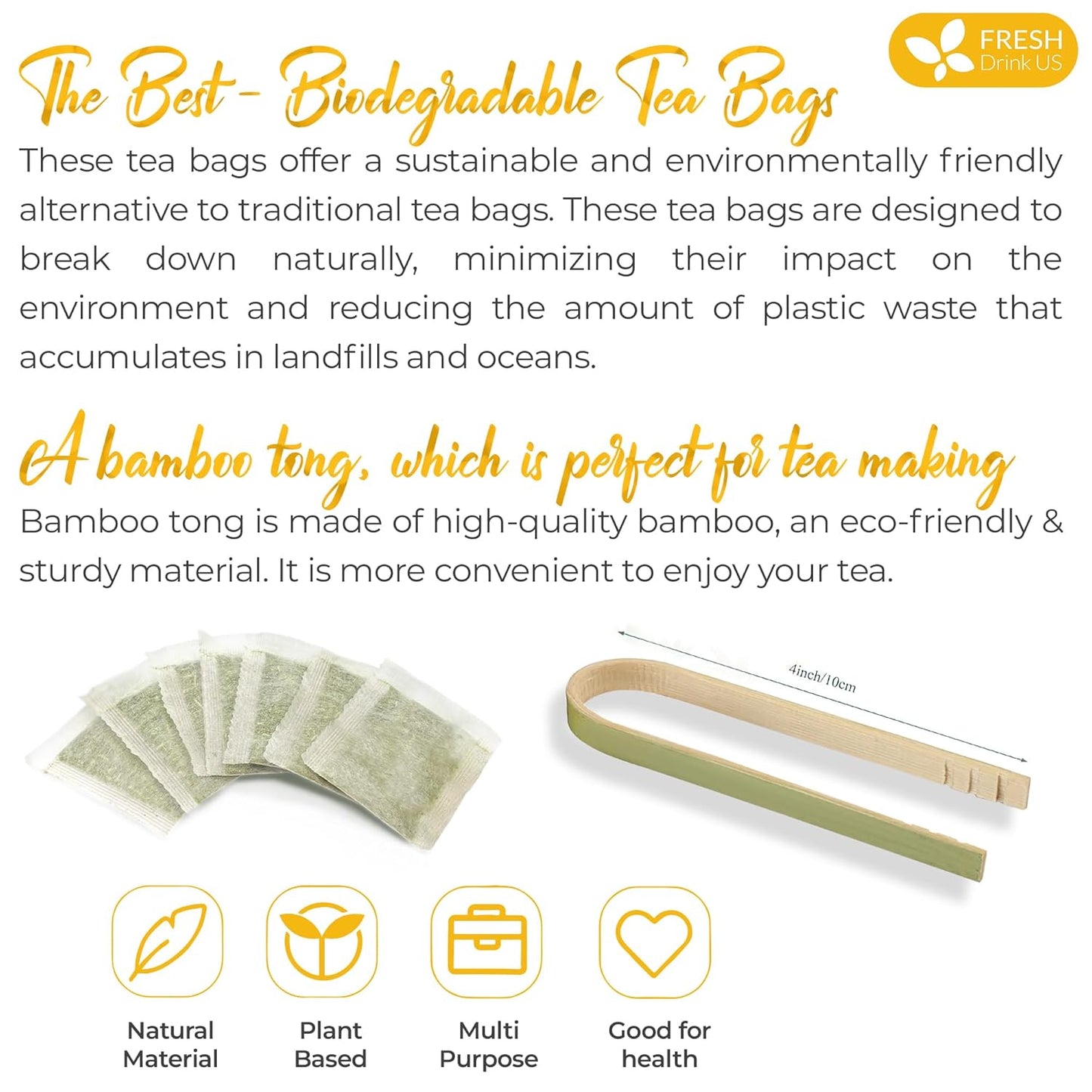 Premium Natural Barley Tea Bags - 100% Pure & Caffeine-Free