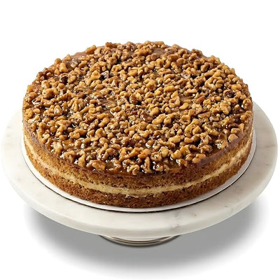 Gâteau aux noix de cajou et caramel sans sucre Keto Andy Anand - 9"