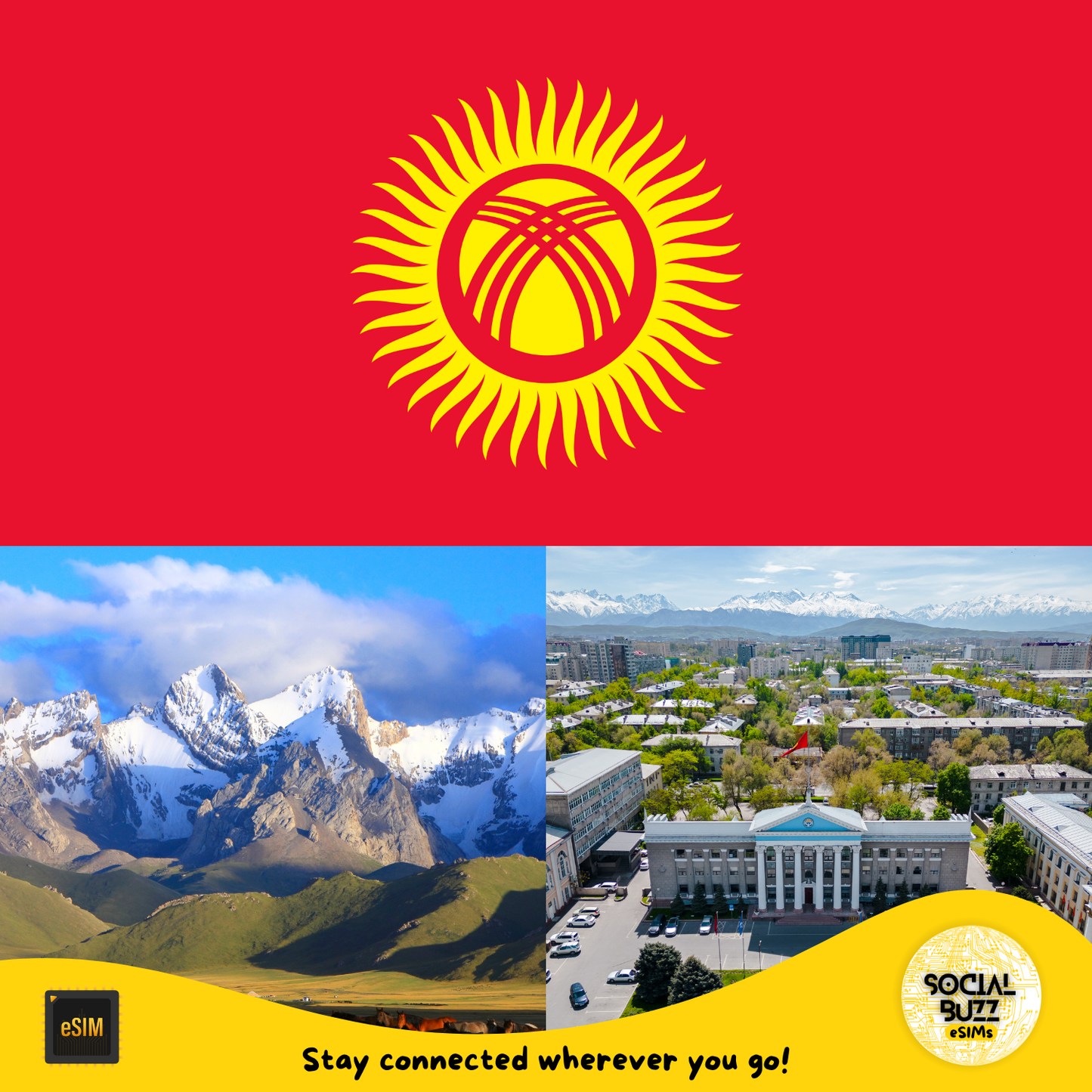 Kyrgyzstan eSIM Data Plan for Seamless Connectivity