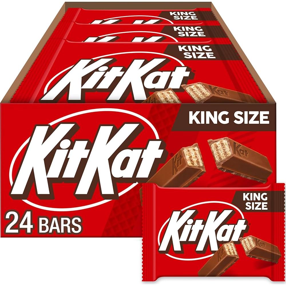 Barras de Chocolate con Leche KIT KAT King Size - Paquete de 24