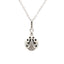 .08ct Pendentif Animal en Diamant Noir en Argent Sterling