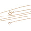 Collar de Cadena para Mujer en Oro Rosa de 14KT