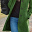 Elegant Women's Medium Length Woolen Overcoat