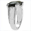 Bague en argent sterling .925 avec quartz fumé de 5,48 carats
