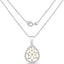 0.45 Carat Genuine White Diamond and Yellow Diamond Pendant