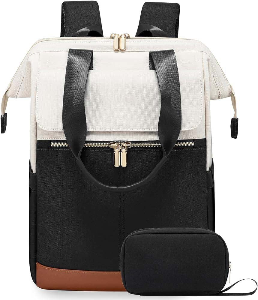 Large Capacity Contrast Color Travel Laptop Backpack