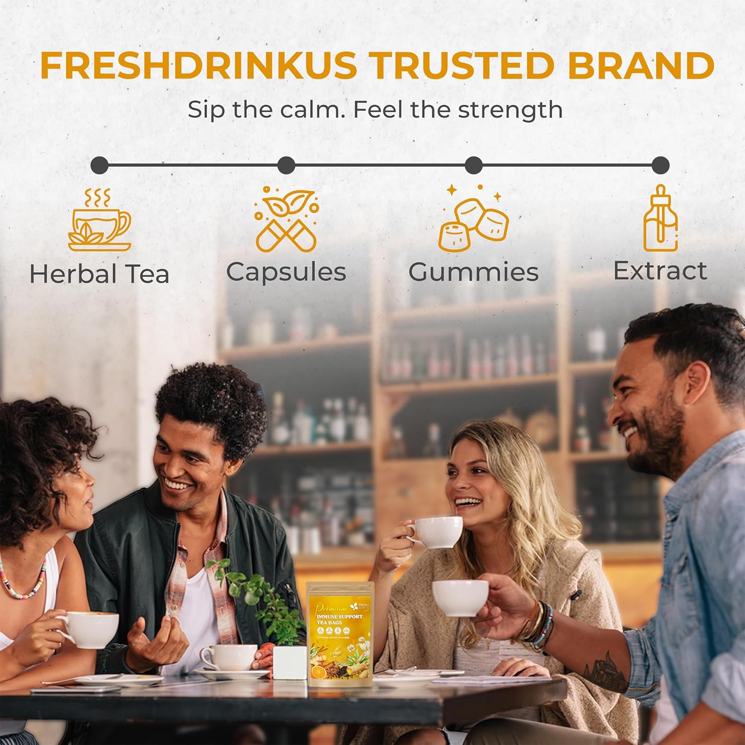 Premium Herbal Tea Bags for Immune Support - Korvel