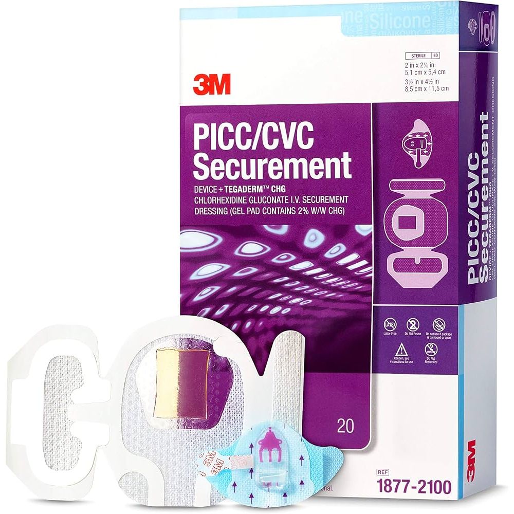 3M IV Advanced Securement Dressing para Catéteres, 20 Unidades