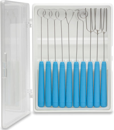 Ateco Pro-Series 10-Piece Candy and Fruit Dipping Tool Set