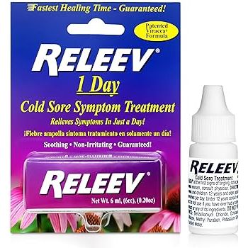 Releev Cold Sore Relief Lip Balm, Fast-Acting Formula, 6mL