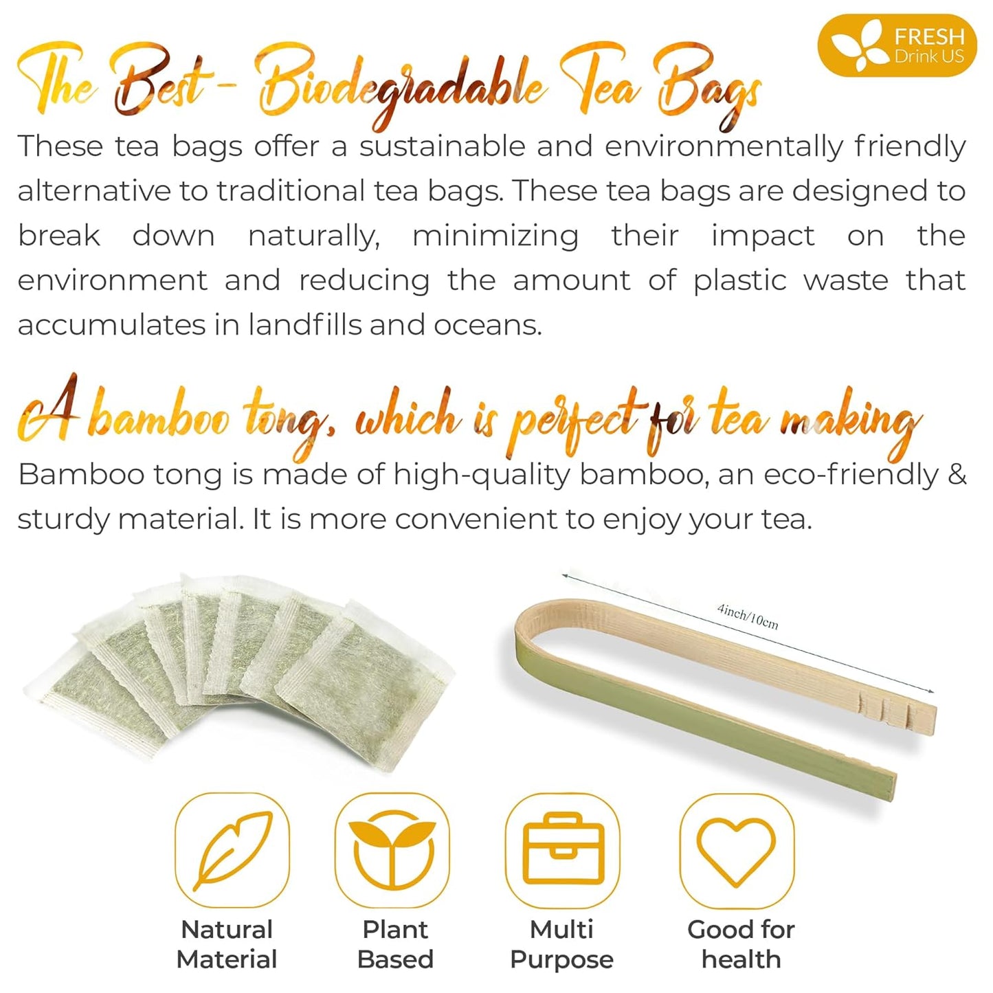 Premium Ginger Turmeric Tea Bags - Handcrafted Herbal Blend