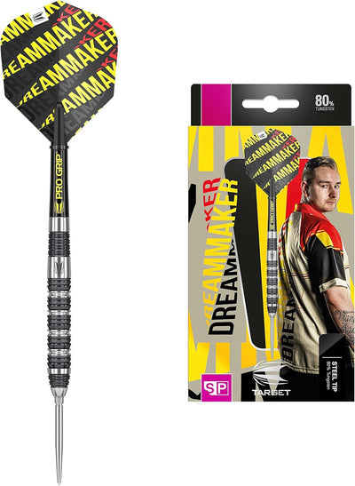 Precision Performance: DIMITRI VAN DEN BERGH 80% Tungsten Steel Tip Darts - Korvel