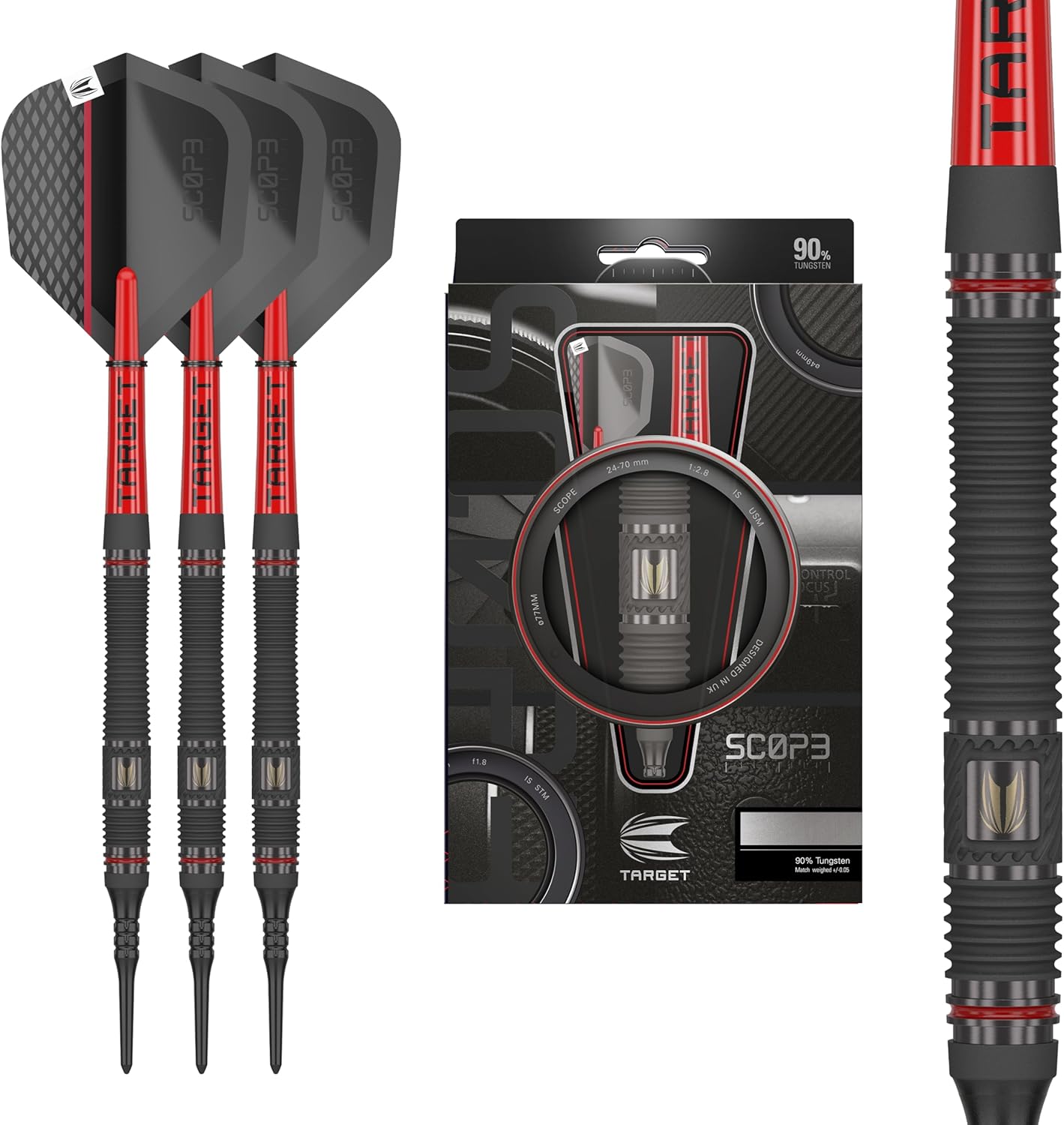 Precision 90% Tungsten Soft Tip Darts - 19g - Korvel