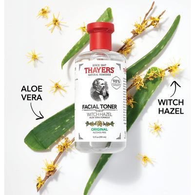 Thayers Witch Hazel with Aloe Vera - Alcohol Free Astringent 12 Oz