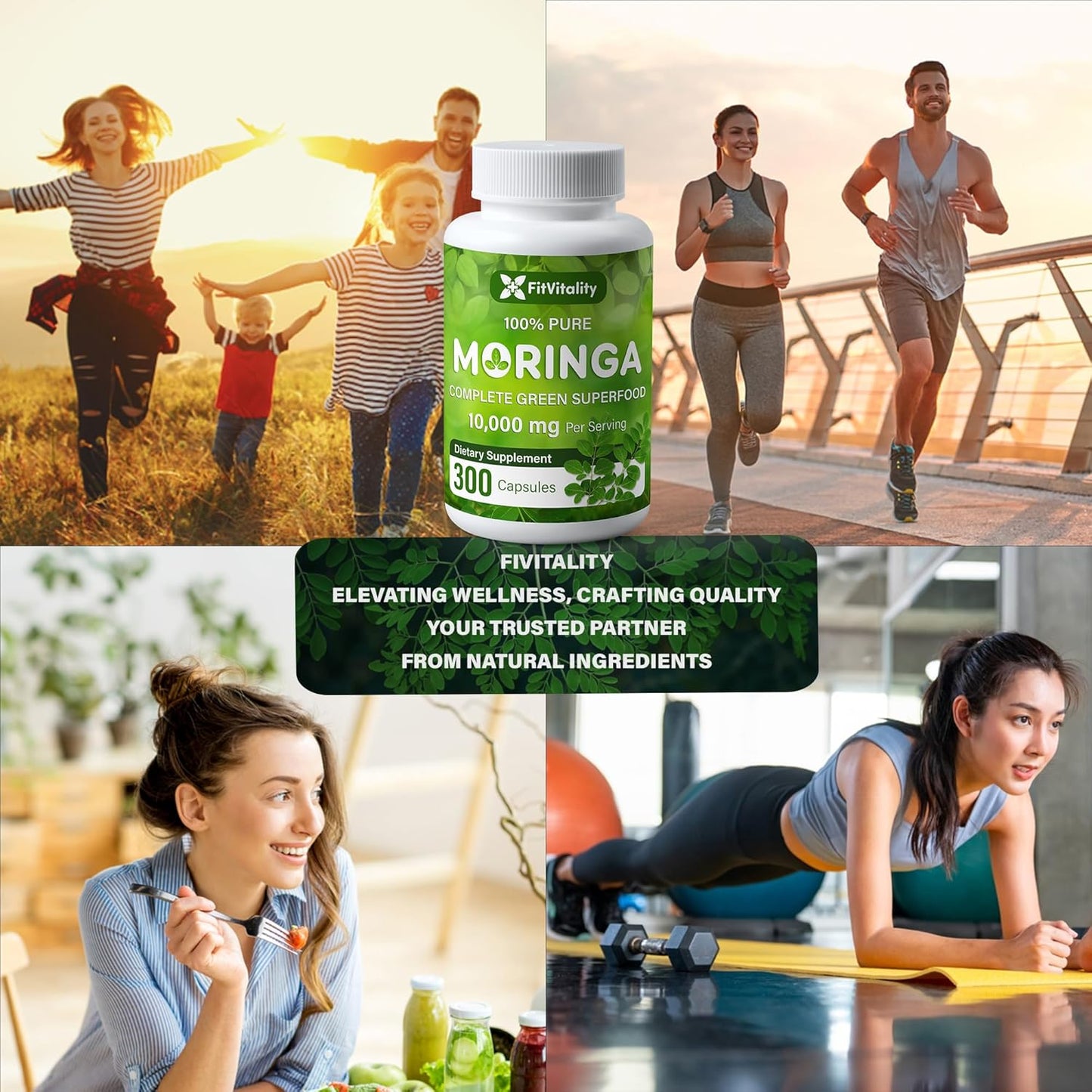 Moringa Capsules|300 Capsules|Moringa Oleifera|10,000mg - Korvel
