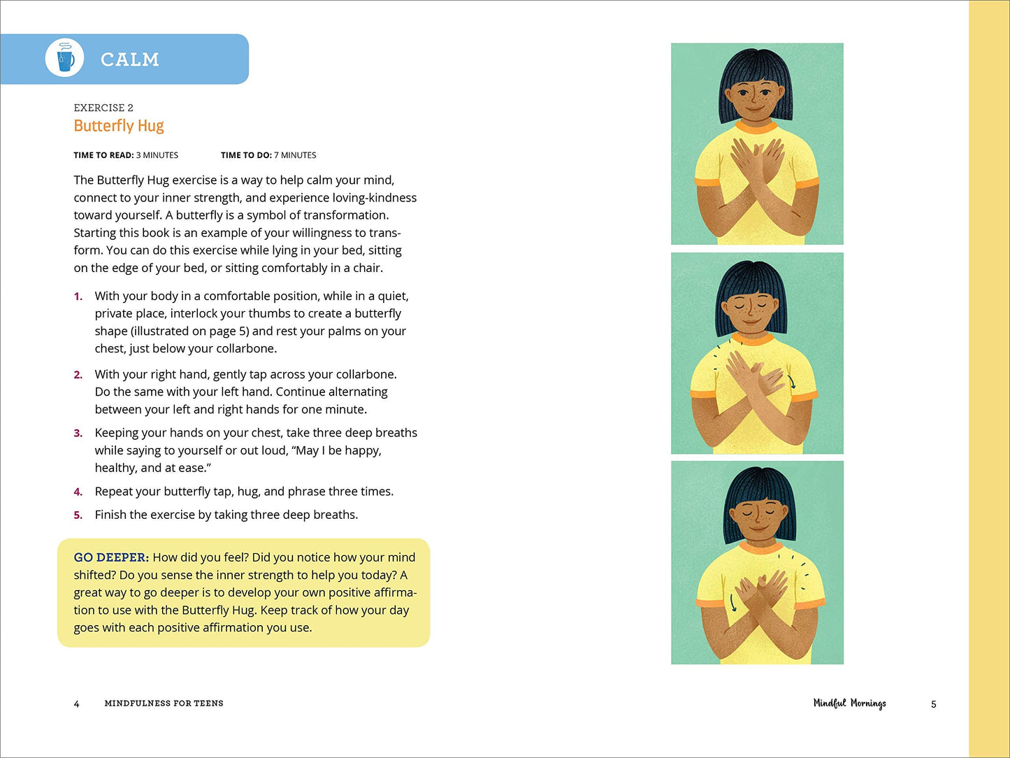 Mindfulness for Teens in 10 Minutes a Day (Spiral Bound)