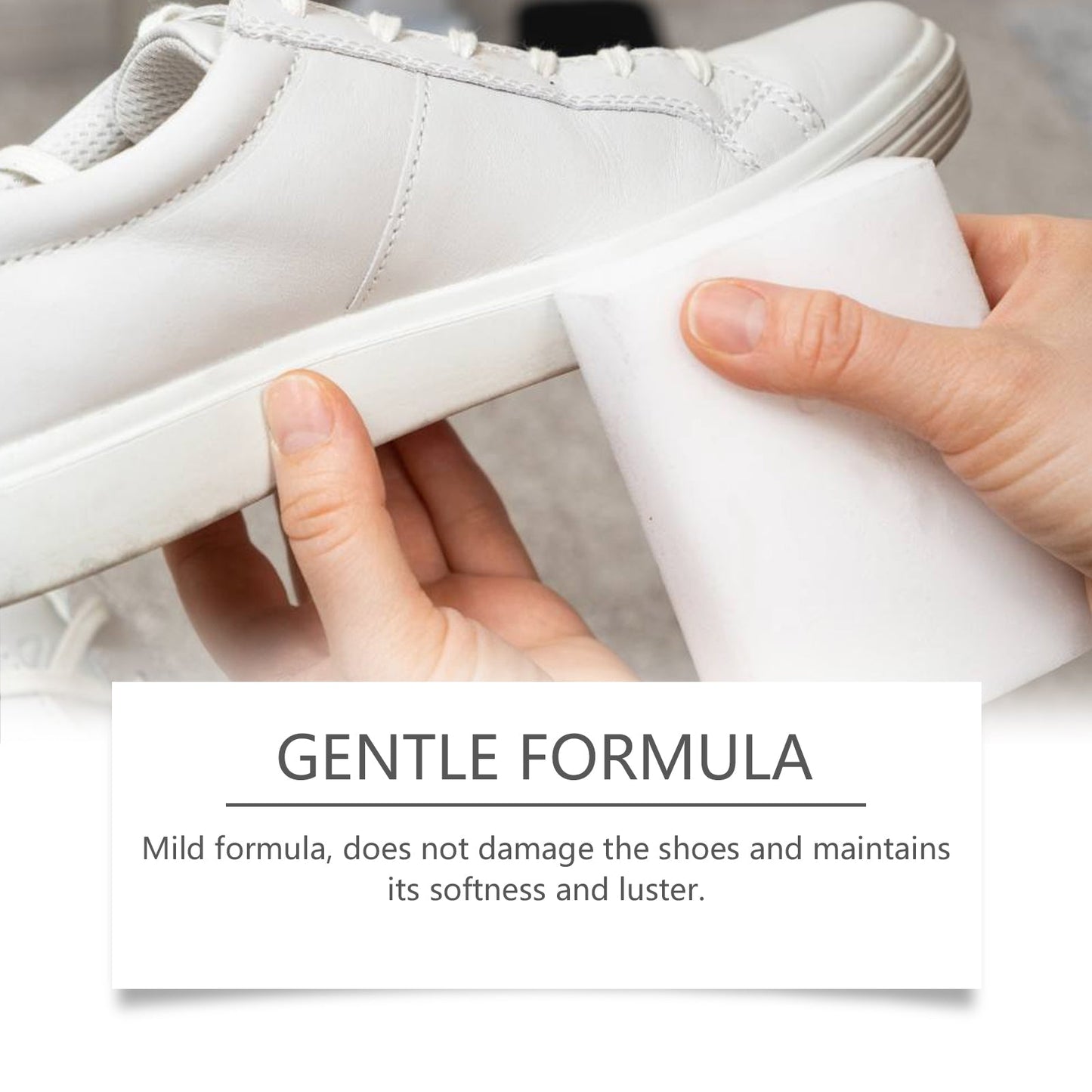 Shoe Decontamination Foam Cleaner Small White Shoes Gentle Clean Yellow Edge Stain Shoe Cleaner - Korvel