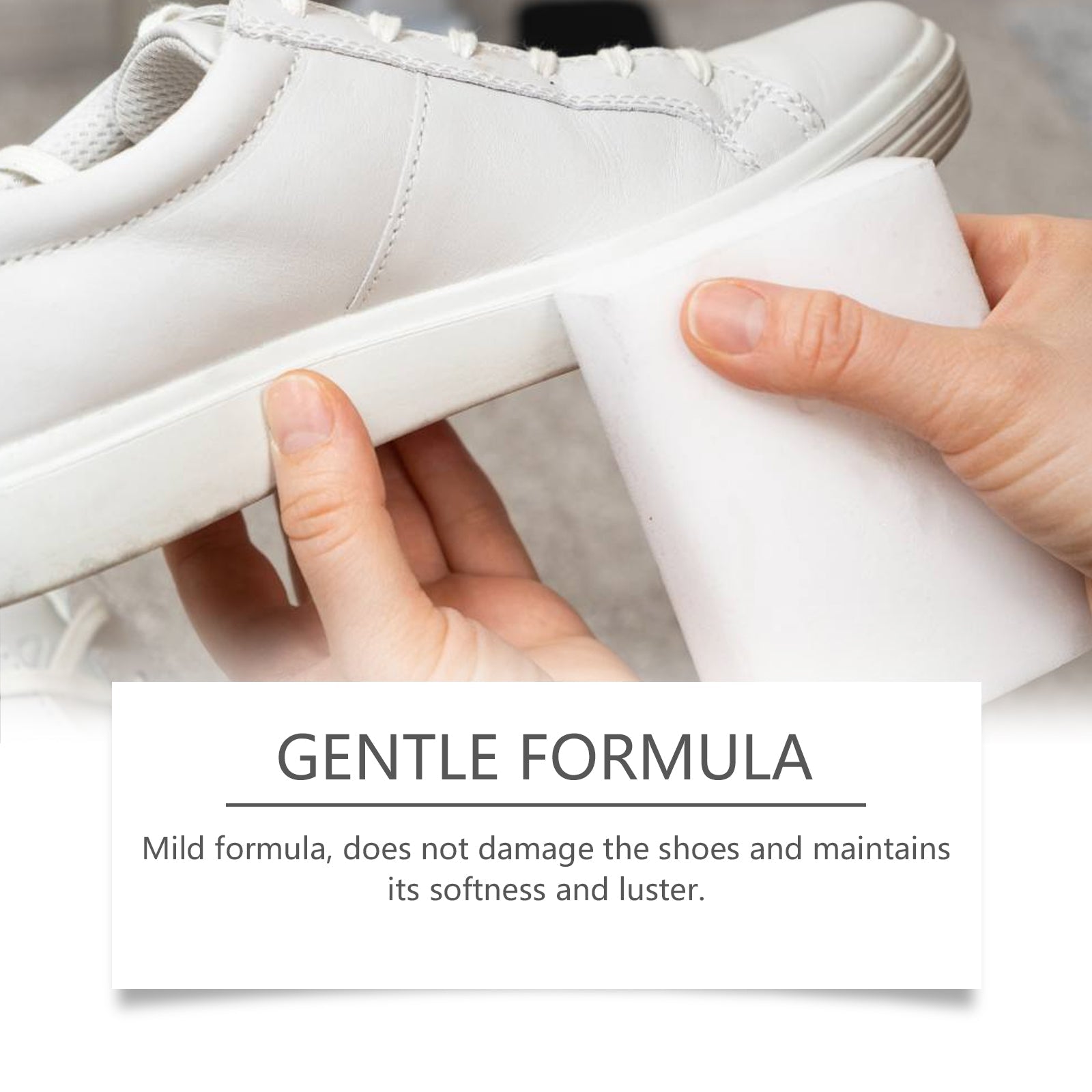 Shoe Decontamination Foam Cleaner Small White Shoes Gentle Clean Yellow Edge Stain Shoe Cleaner - Korvel
