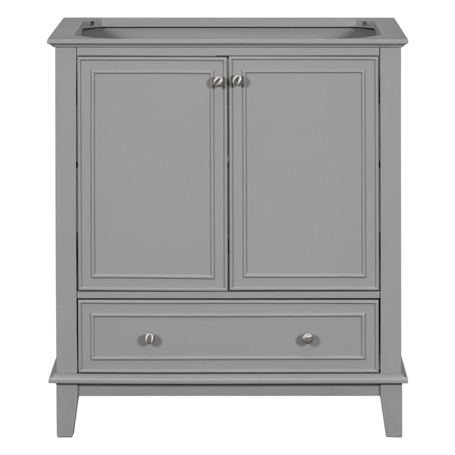 30-Inch Gray Bathroom Vanity Base Only