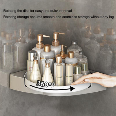 Rotating Wall-Mounted Toilet Triangle Storage Rack