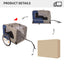 Tangkula Dog Bike Trailer Breathable Mesh Dog Cart with 3 Entrances Safety Flag 8 Reflectors - Korvel
