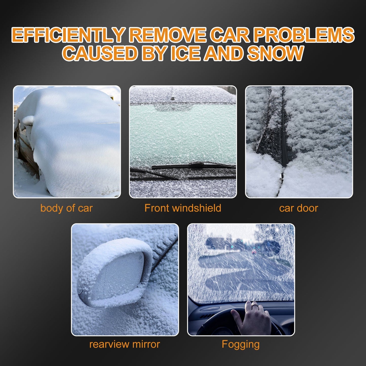 Portable Electromagnetic Snow Removal Device for Cars