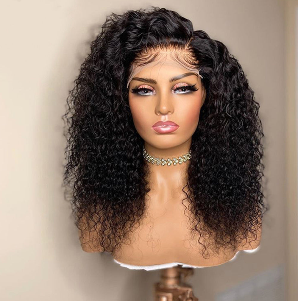 European And American Wigs African Small Volume Women's Chemical Fiber Front Lace Wig - Korvel