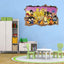 Sticker de pared 3D de anime de dibujos animados Dragon Ball para habitaciones infantiles