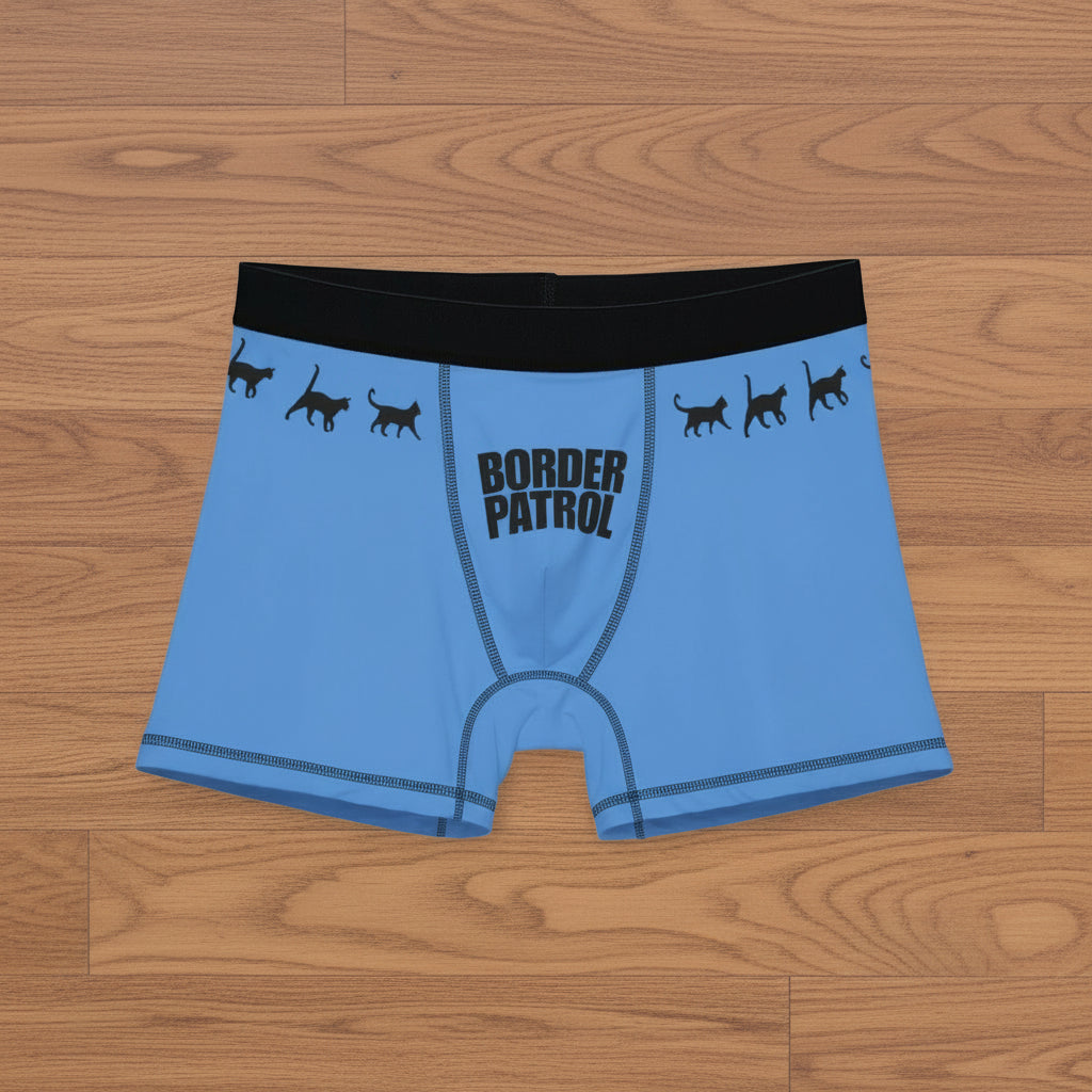Border Patrol Cat Boxer Briefs – Men's Stretch Underwear