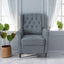 Redde Boo New Design Classic Dark Gray Waterproof Fabric Living Room Pull Button Sofa - Korvel