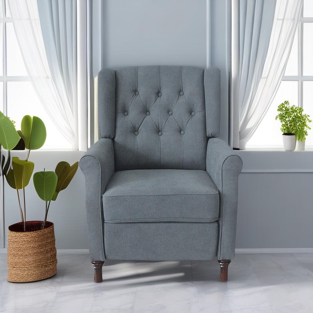 Redde Boo New Design Classic Dark Gray Waterproof Fabric Living Room Pull Button Sofa - Korvel