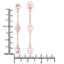 Boucles d'oreilles en morganite véritable de 1,62 carat en argent sterling .925