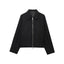 Veste de baseball zippée à revers européenne et américaine élégante