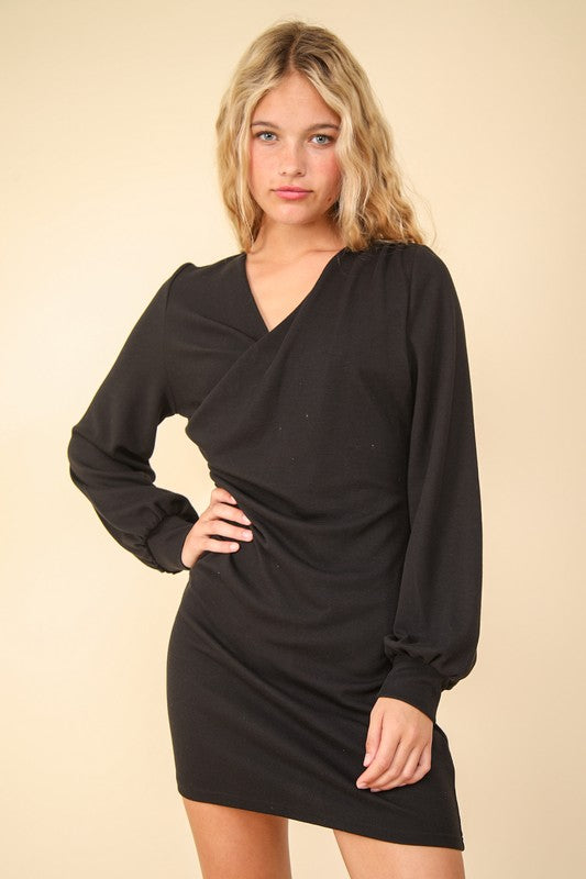 Robe Mini Bodycon à Détails Froncés Élégante pour Femmes