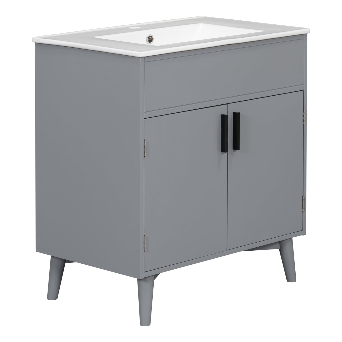 Ensemble de meuble de salle de bain élégant avec lavabo et rangement