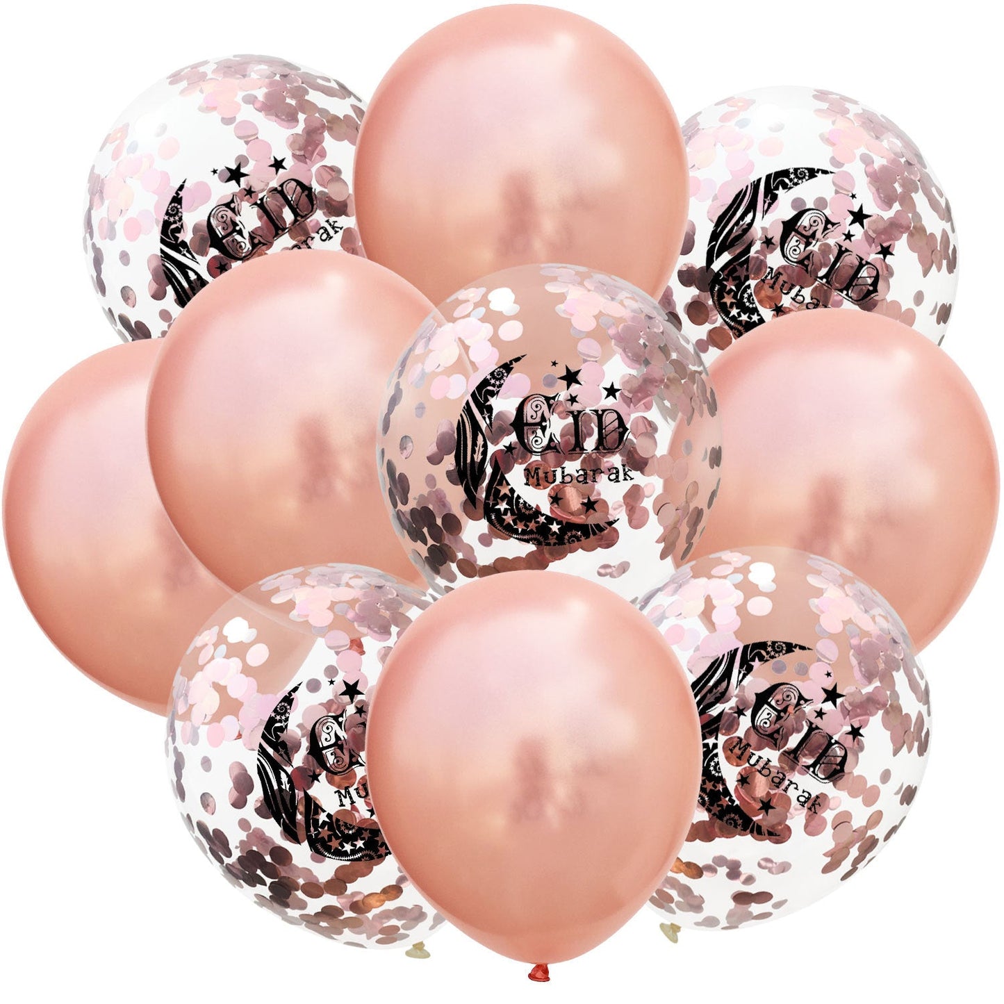 Moon Castle Party Celebrates Latex Balloon Transparent Paper Shard Glitter Balloon Set - Korvel