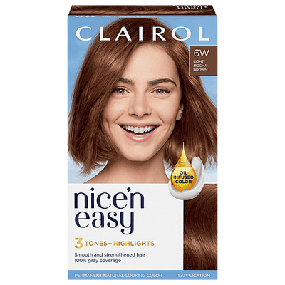 Nice’n Easy Permanent Hair Color - Light Mocha Brown 6W