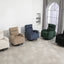 Silla mecedora giratoria tapizada JiaDa en beige