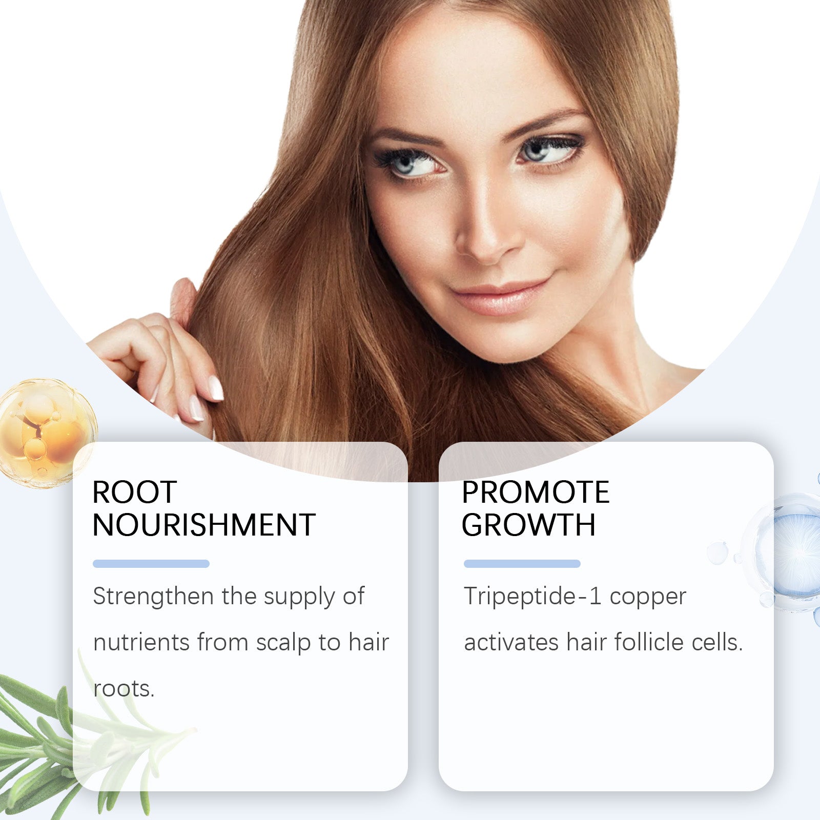 Tripeptide Hair Care Serum, Nourishes, Strengthens, Softeners And Improves Frizzy Hair - Korvel