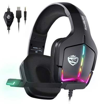 S12 Wired RGB Gaming Headset for PS4