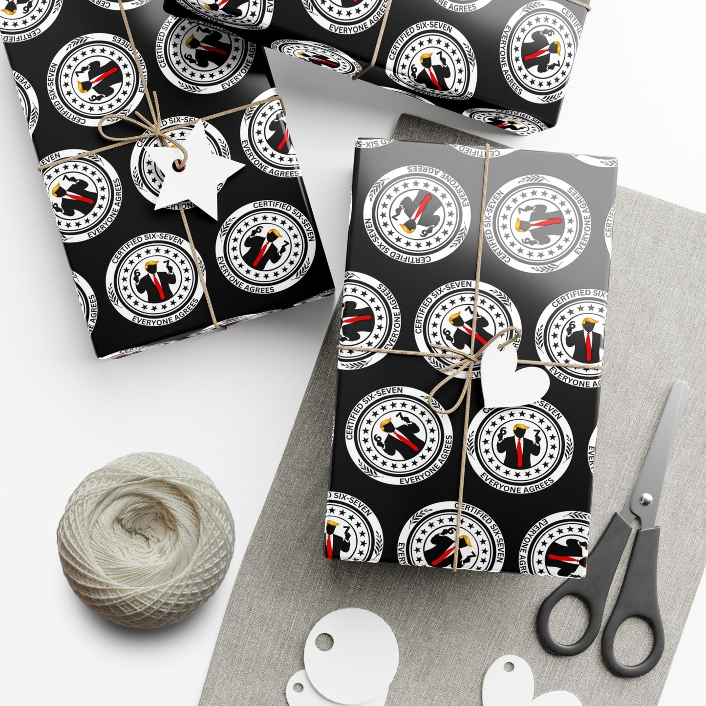 Papier Cadeau Certifié Six-Sept - Parodie Politique