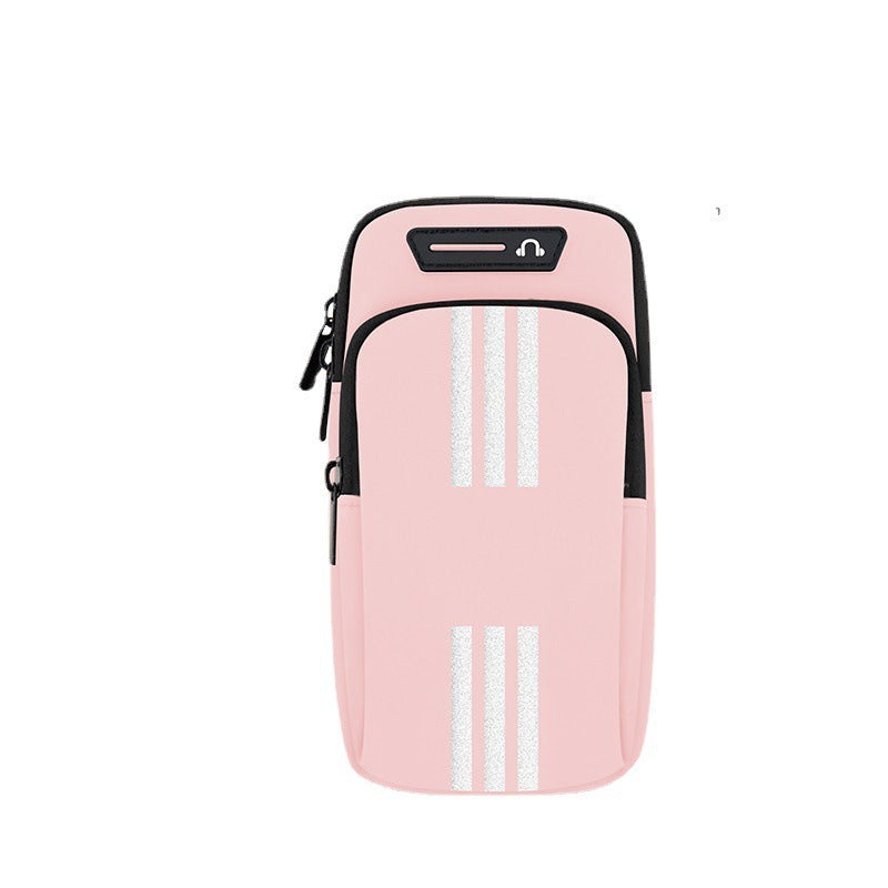 Sports Running Mobile Arm Bag Women's Fitness Wrist Bag Breathable Arm Strap Outdoor Cycling Fitness Arm Cover Men's Handbag - Korvel
