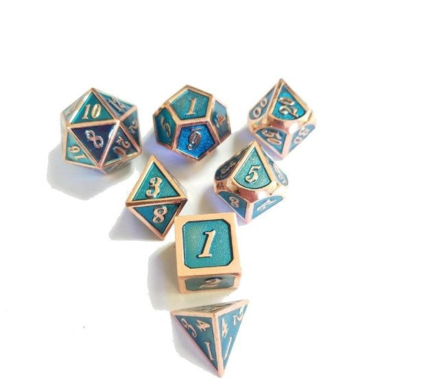 Juego de Dados RPG Premium de 7 Piezas para Dungeons & Dragons